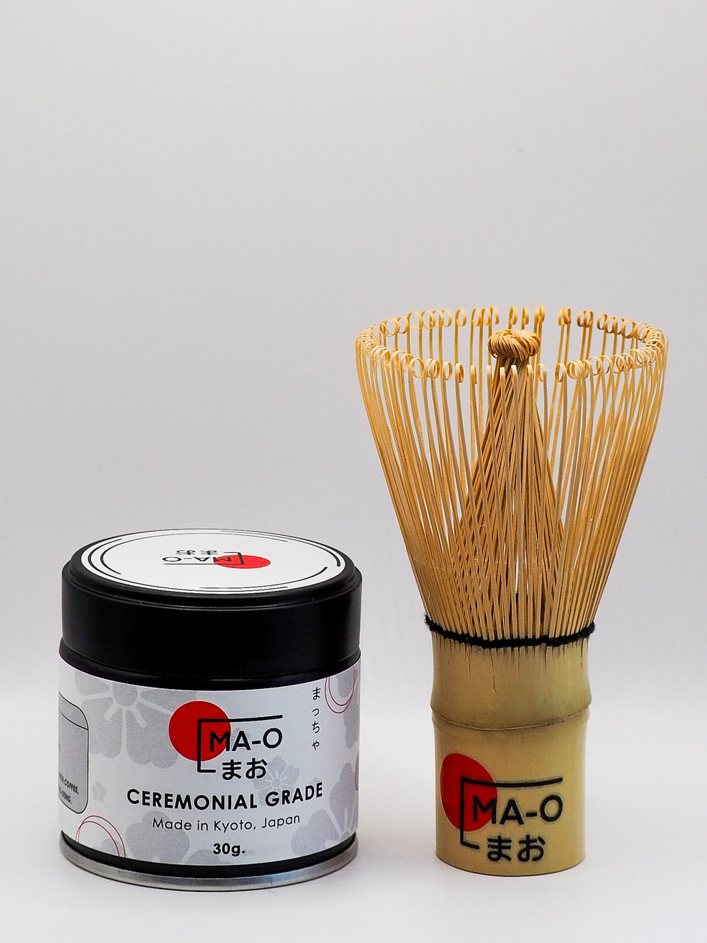 Set Value: Ceremonial Grade Mao Matcha + Bamboo Whisk